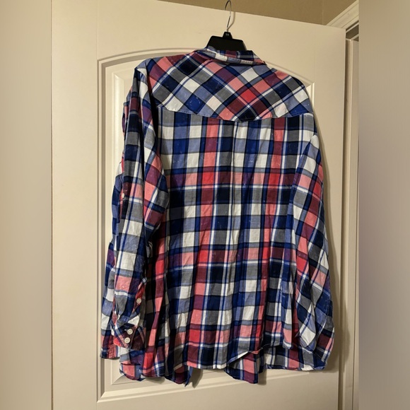 Torrid Bleach Splatter Button Down - Picture 2 of 5